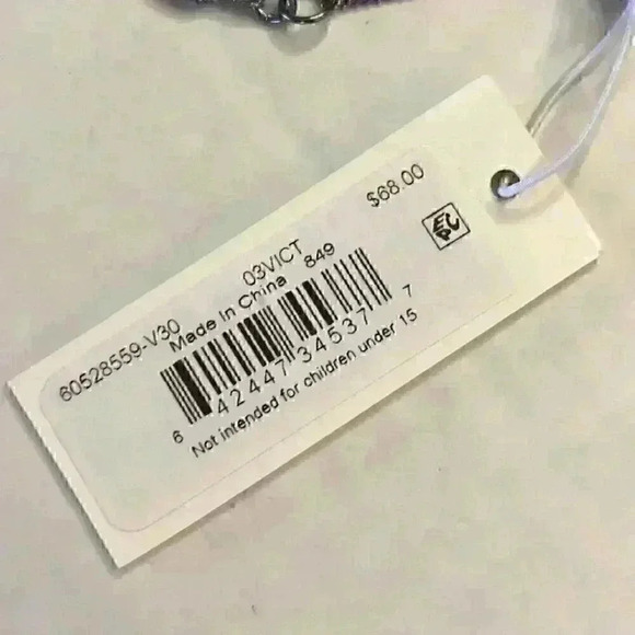 Marchesa new Hematite Tone Crystal pearl and stone - Picture 8 of 8